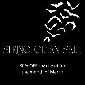 Spring Cleaning Sale- 30% off